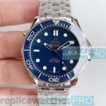 Asian Swiss ETA 2824 Omega Seamaster Blue Dial Watch